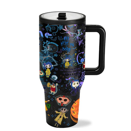 Button World Aesthetic Tumbler