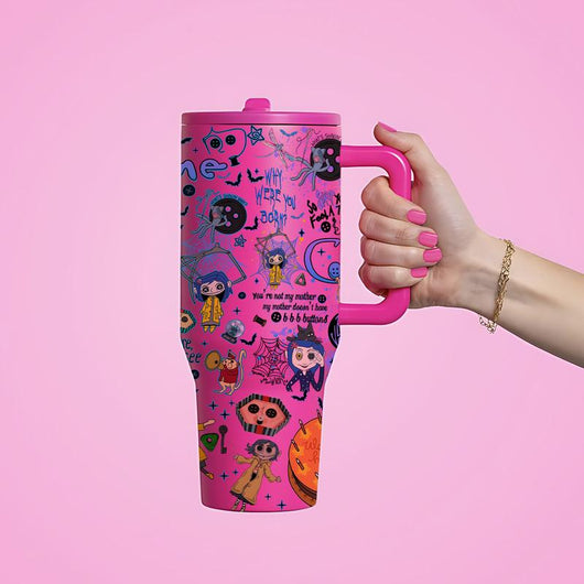 Button World Aesthetic Tumbler