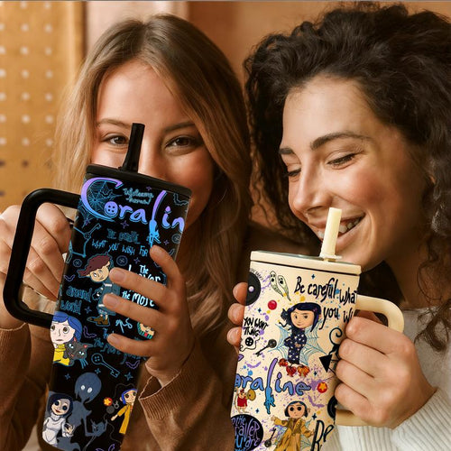 Button World Aesthetic Tumbler